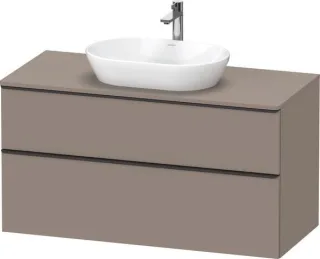 Duravit D-Neo Konsolenwaschtischunterbau wandhängend Basalt Matt 1200x550x664 mm - DE49690BD430000 DE49690BD430000