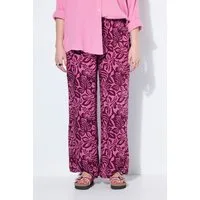Studio Untold Schlupfhose Hose Wide Legs Flower-Print Elastikbund