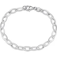Materia Armkette Damen Silber Spitzankerkette SA-130, 925 Sterling Silber, Hochglanz