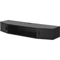 en.casa TV-Regal, »Tørring« mit 2 Türen 110x30x17,5 cm Schwarz