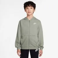 Nike Sweatshirt K NSW CLUB FT HD FZ LS LBR SPRUCE FOG/WHITE