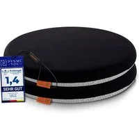 DYNMC you Sitzkissen Stuhl - Stuhlkissen 39x39 - Rund Set, Mittelhart H3 - Sitzkissen Bank Memory Schaumstoff - Sitzpolster Stuhl