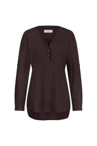 Studio Anneloes - Evi blouse espresso - Gr. - XXL