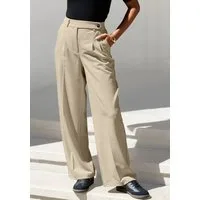 LASCANA Palazzohose mit weitem Bein aus weicher und leichter Webware Sommerhose im Business-Look, elegante Anzughose mit Taschen