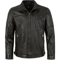 Otto Kern Lederjacke Men-102 OTTO KERN- Herren Echtleder Lederjacke Lammnappa schwarz