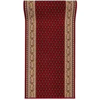 Mazovia Läufer Läufer Teppichläufer Brücke - Vorzimmer Küche - Rot, 67 x 100 cm, Kurzflor, Rutschfest, Meterware, Verschiedene Größen