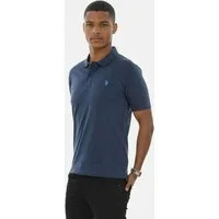 U.S. Polo Assn. Poloshirt USArrchie – Herren Classic Fit kurzarm mit Logo-Stickerei Mit Flachstrick-Kragen, Knopfleiste und elastischer Baumwollmischung