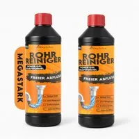 hausleben Abflussreiniger EXTRA STARK-Rohrreiniger Power-Gel gegen Haare Rohrreiniger (2-St. 1x1000ml Fett & Verstopfungen für Küche, Bad, Dusche und Abflussfrei)