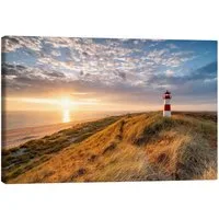 Posterlounge Wandbild Leuchtturm List-Ost auf Sylt, Jan Christopher Becke, erhältlich als Poster, Leinwandbild, Wandsticker oder Acrylglasbild