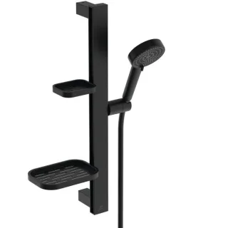 Ideal Standard Alu+ Eco Idealrain Brausekombination BE226XG 2 Funktionen, Ø 10cm, 6l, silk black