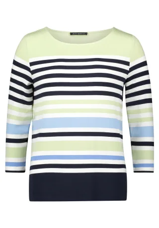 Betty Barclay - Basic Shirt Green/Light Blue - Gr. - 42