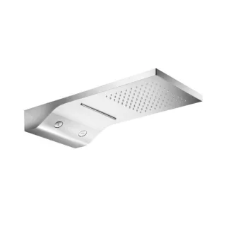 Herzbach Living Spa iX Regenbrause 11.662500.2.09 587x270mm, Regen/Spin-Jet/Schwall, Edelstahl gebürstet