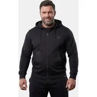 Men Plus Sweatshirt Kapuzen-Sweatjacke Basic