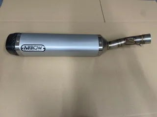 % % Sport Auspuff Endschalldämpfer Arrow Thunder Aluminium Yamaha YZF-R 125 Bj 2008-2013 e-geprüft