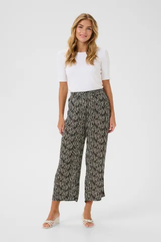 Casual Hose KAmille Loose fit black white