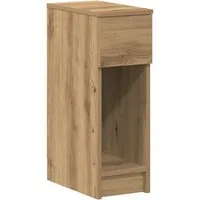 vidaXL Nachttisch Nachttisch mit Schublade Artisan-Eiche 20x36x60 cm (1-St)