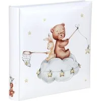 IDEAL TREND Fotoalbum Cat & Bears Fotoalbum 30x30 cm 100 weiße Seiten Baby Kinder Foto Album