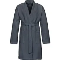 Vossen Unisex-Bademantel Rom, ideal für Sauna & Spa, Hotelbademantel, Morgenmantel, Kurzform, Waffelpiqué, Kimono-Kragen, Gürtel, für Damen & Herren, Waffelpiqué-Struktur, in leichter Qualität