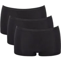 sloggi Panty GO Daily Cotton (3er Pack) Glanz-Effekt Details, elastisch, bequem, Baumwollmix