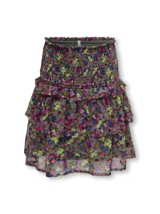 KIDS ONLY - KOGRACHEL SMOCK AOP SKIRT PTM december sky - Gr. - 158