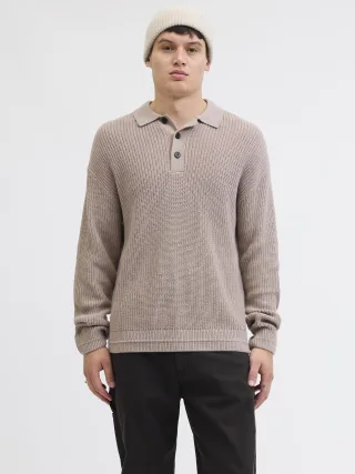 JACK&JONES - JJKAITO KNIT POLO BF - Gr. - XL