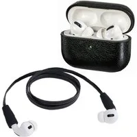 Hama Etui mit Sport-Band Case Cover Schutz-Hülle Wireless-Headset (Inkl. Nacken-Band, Leder-Optik, für Ladecase Apple AirPods Pro)