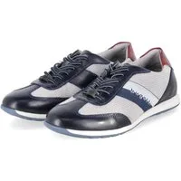 bugatti Bugatti 311A9Q051069-4012 Herren Leder & Textil blue Schnürschuh
