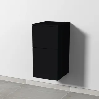 Sanipa 3way Unterschrank mit 2 Auszügen, Schwarz-Matt, SF14208 SF14208