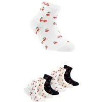Fila Sneakersocken (6 Paar) Cotton-Mix, Cherry-Design