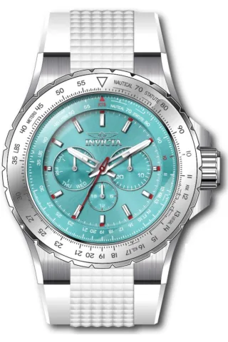 Invicta Aviator 50960 Herrenuhr - Quarzwerk - Edelstahl mit blauem Zifferblatt - 50 mm