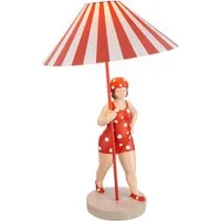 GILDE Tischleuchte GILDE Lampe Becky - rot - H. 60cm x D. 38,5cm