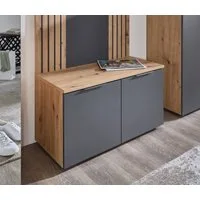 HBZ Schuhbank Lagos, Garderobenbank BxHxT 80x44x38 cm (1-St), Mit 2 Türen und 2 Einlegeböden