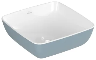 Villeroy & Boch Aufsatzwaschbecken Artis 410x410mm Quadrat ohne Überlauf Frozen 417841BCS6
