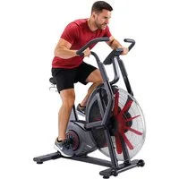 AsVIVA Air Bike F1 Pro Heimtrainer – Functional Training & Fitnessbike für HIIT, Luftwiderstand, verstellbarem Komfortsitz, Profi-Pedale