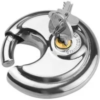 BAYLI Vorhängeschloss Rundschloss 70mm, Sicherheitsschloss mit 2x Schlüssel, 9mm Vorhänges