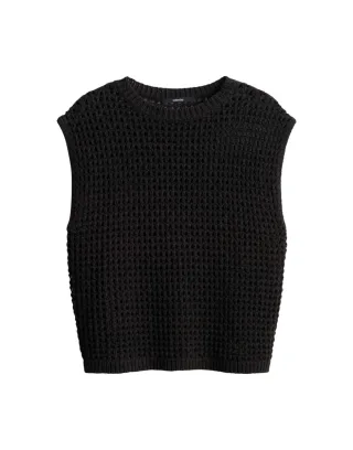someday - Ärmelloses Stricktop - Tarisela braun - Gr. - 40