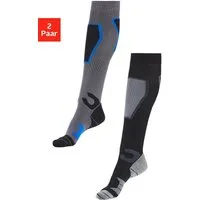 Bench. Skistrümpfe Kniestrümpfe mit Polsterung, für Snowboarden, Skifahren Jagen Wandern (Packung, 2-Paar) mit verstärkten Belastungszonen