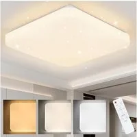 ZMH LED Deckenleuchte Rund Moderne Deckenlampe für Wohnzimmer Schlafzimmer Flur, CCT, LED fest integriert
