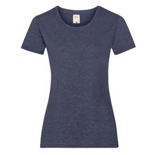 Fruit Of The Loom Damen/Damen Lady-Fit Valueweight Kurzarm-T-Shirt (Packung mit 5) (Vintage Heather Navy)