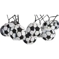 Haushalt International Lichterkette Solarlichterkette Lichterkette Fußball-Lampions Solar 10er LED, mit zwei Einstellmöglichkeiten