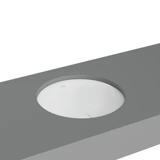 VitrA New Metropole Unterbauwaschtisch rund 40 cm ohne Überlaufschlitz Edelweiß,7532B401-1083 7532B401-1083