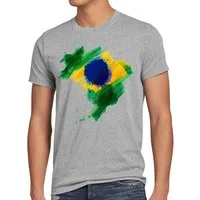style3 T-Shirt Flagge Brasilien Fußball Sport Brazil WM EM Fahne
