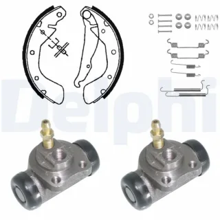 Delphi Bremsbacken vormontiert hinten Opel Astra Corsa Tigra Vectra