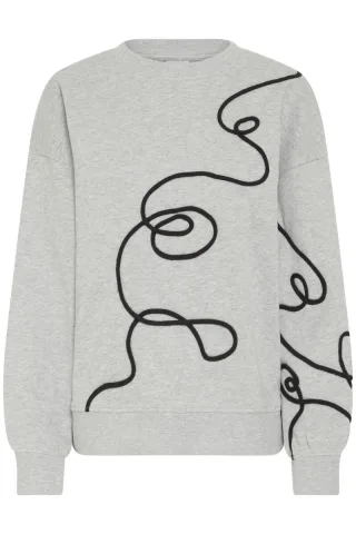 ICHI - Sweat - Ihkasura grau - Gr. - XS