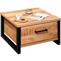 Home affaire Couchtisch Elda (1-St), Couchtisch mit 2 Vollauszug Schubladen – (B/T/H) 80/80/45 cm