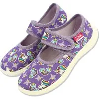 Beck Hausschuh Violet Dream Hausschuh schmale Passform