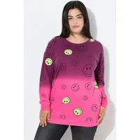 Angel of Style Sweatshirt Sweatshirt oversized Farbverlauf Smiley Langarm