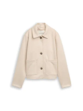 Tom Tailor - Jacke in Wildleder-Optik sand stone beige - Gr. - XL