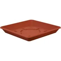 Geli Blumentopfuntersetzer Geli Untersetzer Nora Terrakotta – 29x29cm Quadratisch Kunststoff