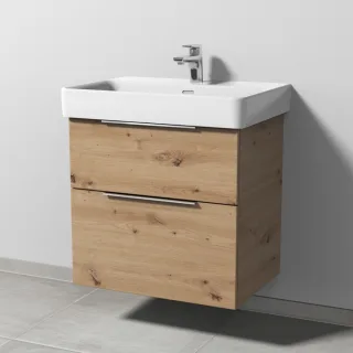 Sanipa 3way Waschtischunterbau zu Laufen Pro S Waschtisch mit 2 Auszügen, Eiche Natural-Touch UM76785